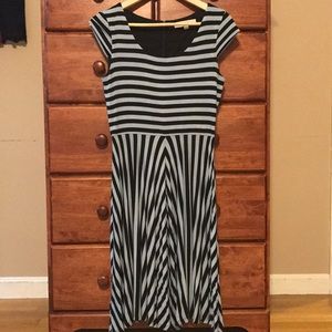 Striped dress Navy/light blue